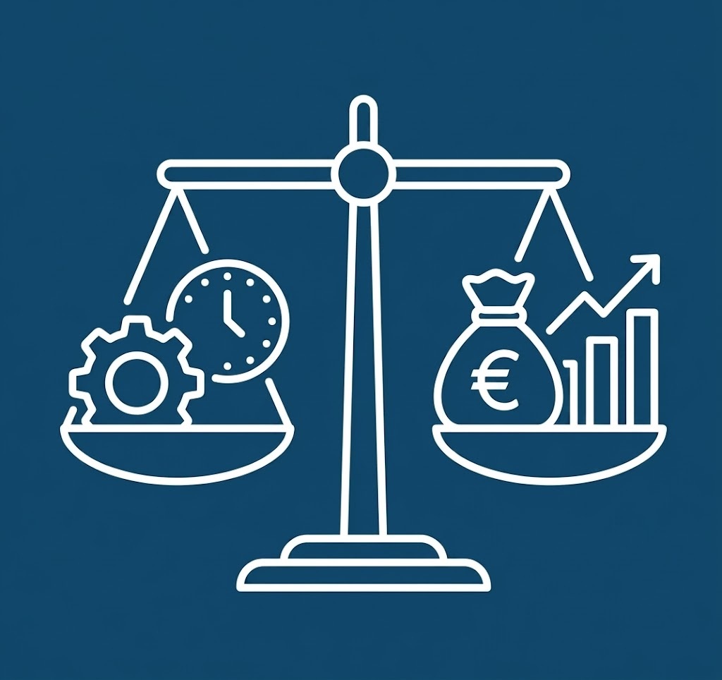 Ab wann lohnt sich Prozessautomatisierung für KMU wirklich? Erfahrt, wie ihr den ROI berechnet und welche Prozesse die meiste Zeit und Geld sparen.