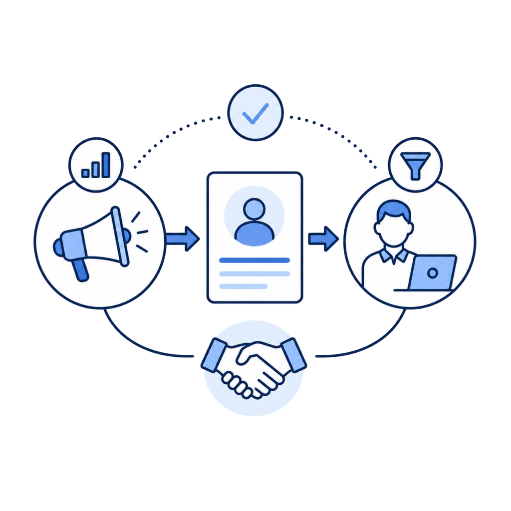 Marketing und Vertrieb automatisieren: Lead-Übergaben, Statusfeedback und Kampagnendaten ohne Systembruch verbinden – praxisnah, sicher und skalierbar.